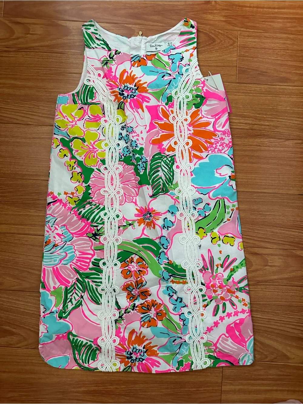 Lilly Pulitzer for Target (Kid’s) Pink, Green and Aqua Floral Shift Dress